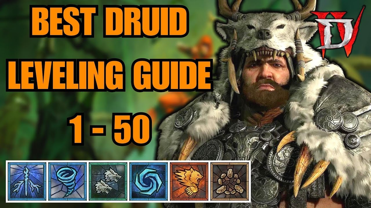 Diablo 4 Best Druid Leveling Guide 1 - 50 - YouTube