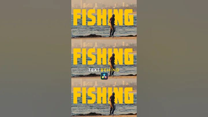 Text behind person in DaVinci Resolve