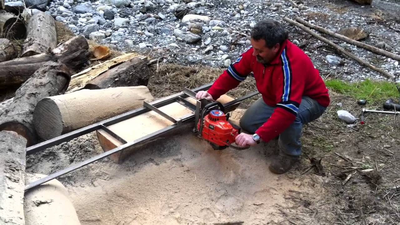 Come ricavare tavole da un tronco con il motosega 2 youtube Ceppi con radice di legno