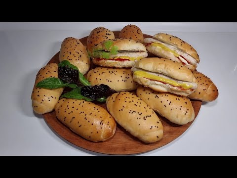 ХОТ- ДОГ.Булочка сдобная.Булочка для хот- дога.