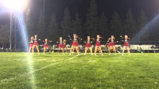 Delhi High School Varsity Cheerleaders 10/17/14
