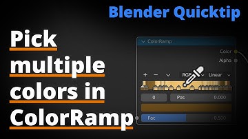 Blender Quicktip Pick multiple colors in ColorRamp