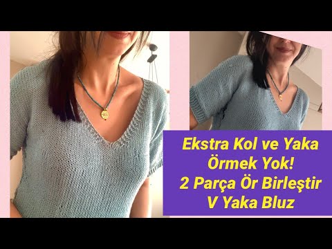 3 Yumakla Pratik V Yaka Bluz