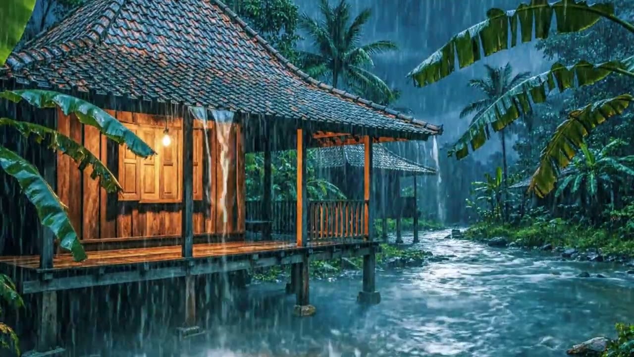 Heavy Rain ASMR for Deep Sleep & Relaxation