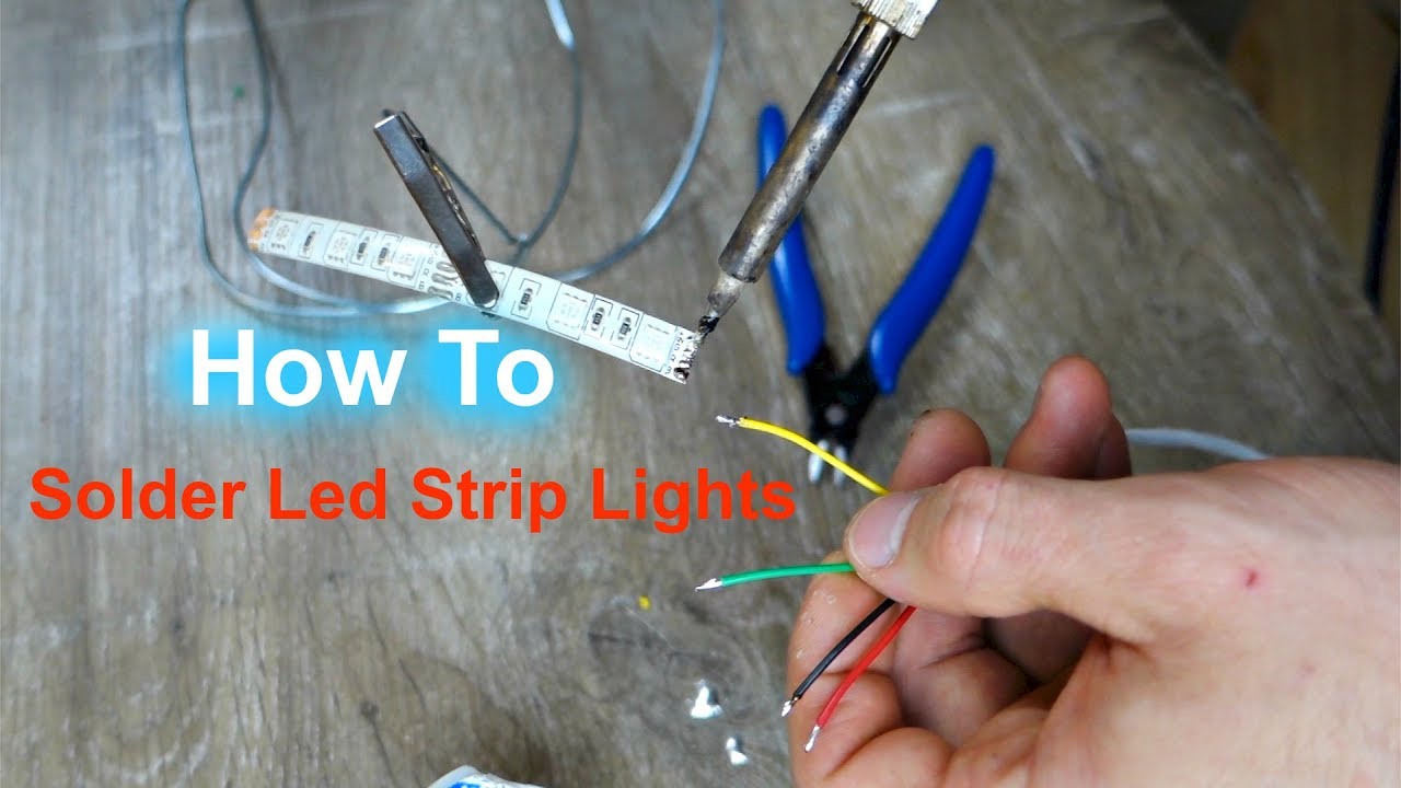 How To Solder Led Strip Lights How To Cut and Solder RGB