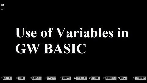 Use of Numeric Variables | GW BASIC Programming Tutorials | Simple Programming | Tutorial-2