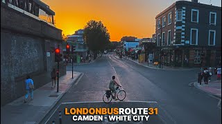 Immersive London Doubledecker Bus Experience aboard Bus 31 from Camden to White City in West London