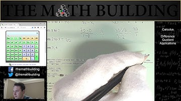 Calculus Difference Quotient Applications