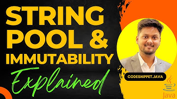 String Immutability & String Pool Explained with Examples | Java Interview Guide