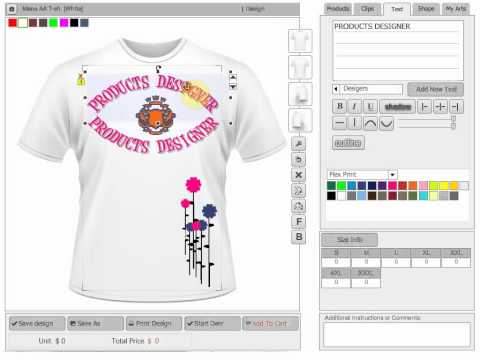 Online Custom T Shirt Design Software Scripts and 