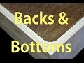 How to Make Cabinet Backs and Cabinet Bottoms