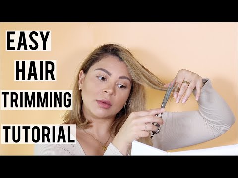 HOW TO TRIM YOUR HAIR / DO A DUSTING TO REMOVE SPLIT ENDS AT HOME | PRO HAIRDRESSER TUTORIAL