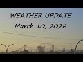 March 10, 2026 Weather Update