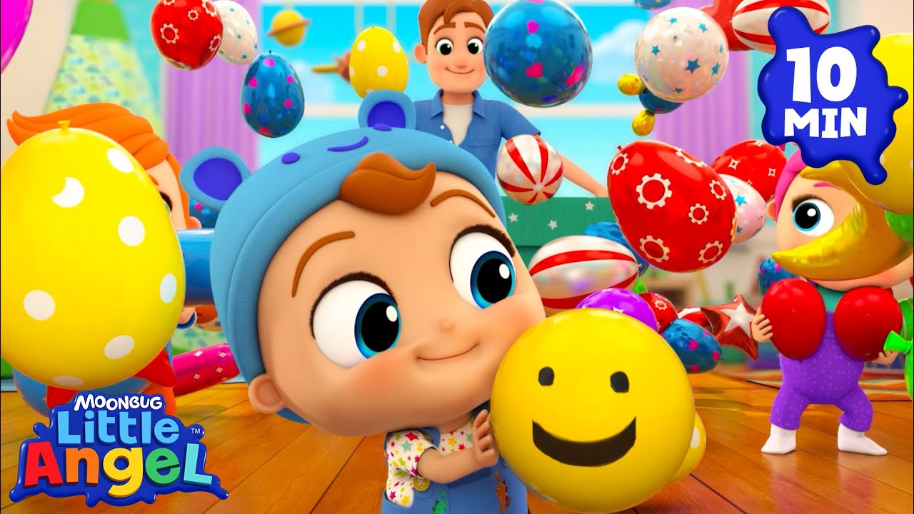 Balloon Song 🎈 Little Angel | Nursery Rhymes for Babies - YouTube