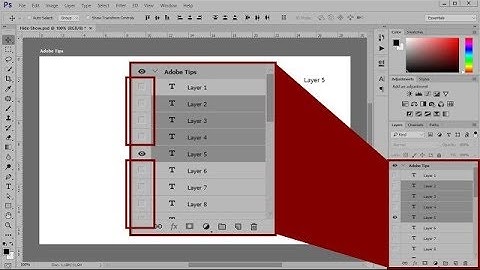 Layer Visibility Shortcut in Photoshop