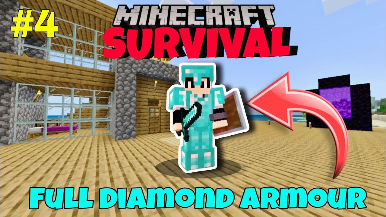 I Made Full Diamond Armour And Tools in Survival Series|| Hindi || # ...