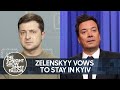 President Zelenskyy Vows to Stay in Kyiv, Russian Economy on the Brink of Collapse | Tonight Show