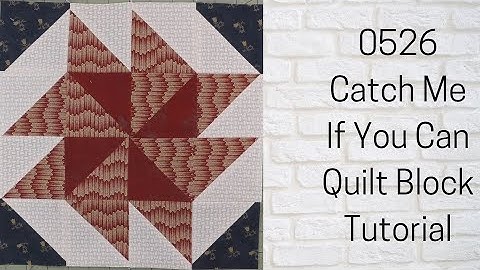 0526 Catch Me If You Can Quilt Block Tutorial | Block of the Day  | My Quilt Of Valor Block #11