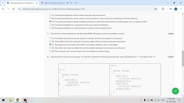 NPTEL Swayam  Operating System Fundamentals week 7 quiz solution