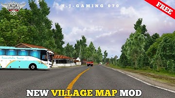 NEW VILLAGE MAP 🗺 MOD FOR BUS SIMULATOR INDONESIA V3.7.1 NEW MAP MOD #bussidmod