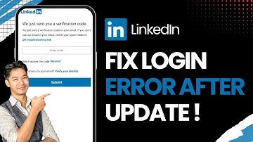 How to Fix LinkedIn Login Error After Update !