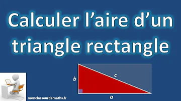 Comment calculer l'aire d'un triangle rectangle avec la hauteur ?