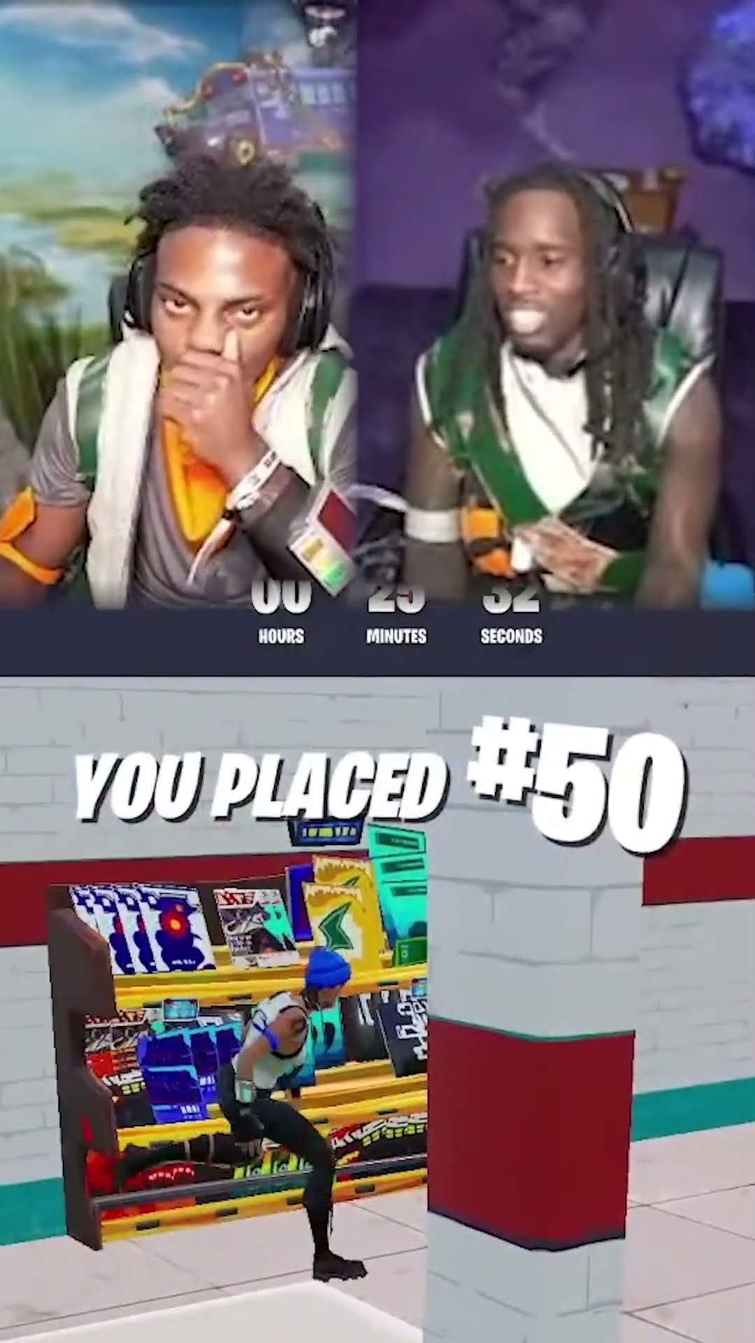 iShowSpeed \u0026 Kai Cenat Get Last Place In Fortnite