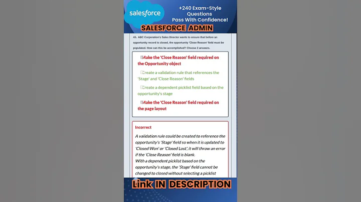 How to Pass the Salesforce Admin Exam – Mock Questions & Real Practice Test 2025 | 26 #shorts