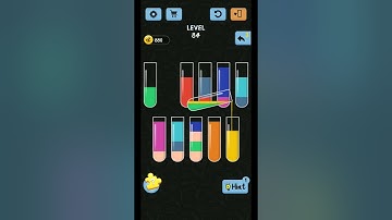 Water Color Sort Level 84 Walkthrough Solution iOS/Android | user help | #watercolor#shorts#level84