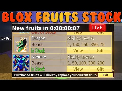 loja blox fruit ao vivo