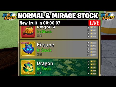 [UPDATE] Roblox Blox Fruits Stock 24/7 Live | Dragon Fruit & More On Blox Fruits Stock's Avatar