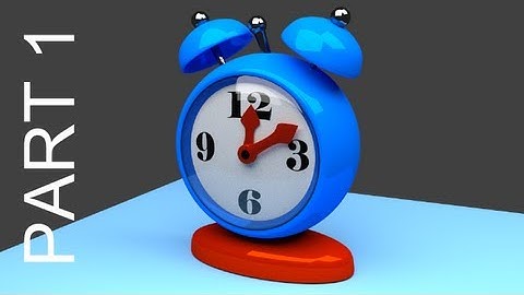 Blender Tutorial For Beginners: Alarm Clock - 1 of 2