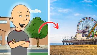 Clic Caillou Turns The School To A Amut Parkgrounded