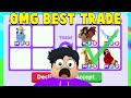 Trading MEGA DIAMOND UNICORN in A RICH ADOPT ME SERVER! (RAREST PET EVER)