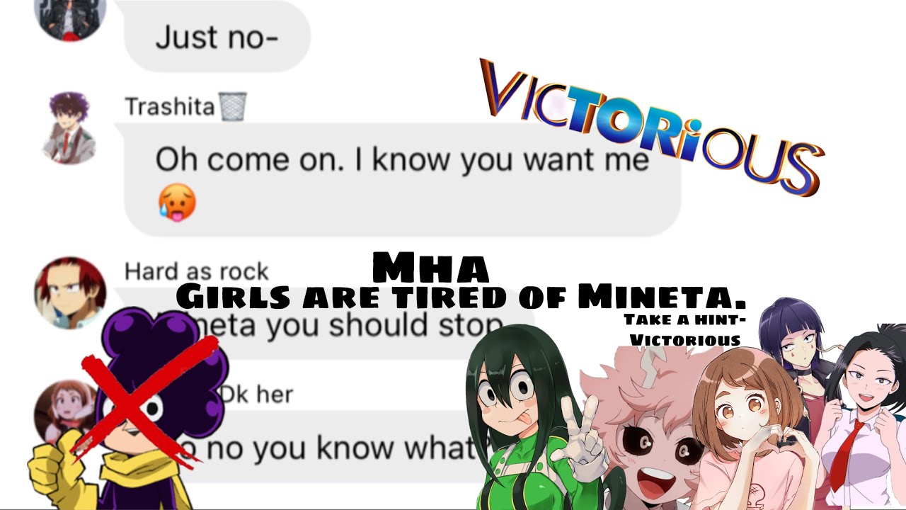 Girls are tired of Mineta.//MHA//Lyrics Prank//Take a hint-Victorious//