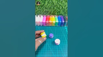 DlY super clay keychain // handmade Keychain with clay // donut keychain #shorts #diy #youtubeshorts