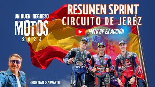 Resumen Sprint Race 2024 - Circuito de Jerez (Andalucía, España) 🔥🏍️🏁🏆🥇 #motogp2024 #jorgemartin