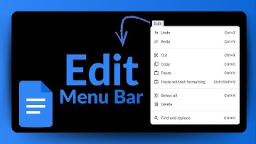 Google Docs-bewerkingsmenu