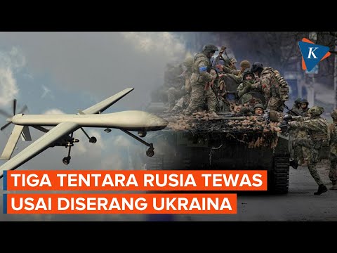Tiga Tentara Rusia Tewas Tertimpa Drone Ukraina yang Ditembak Jatuh