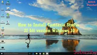 How to Install Camtasia Studio 8 For 32bit/64bit system Windows 10