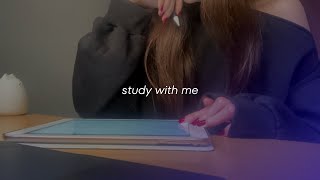 ⭑study with me⭑: 30 min, no break, lofi music, studying, note taking