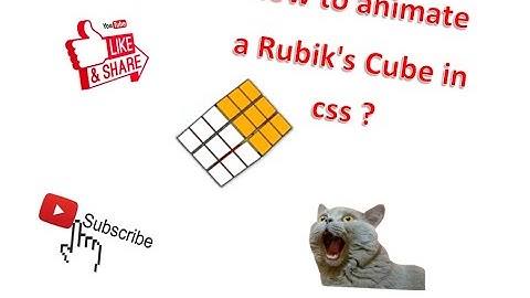 How to animate a Rubik