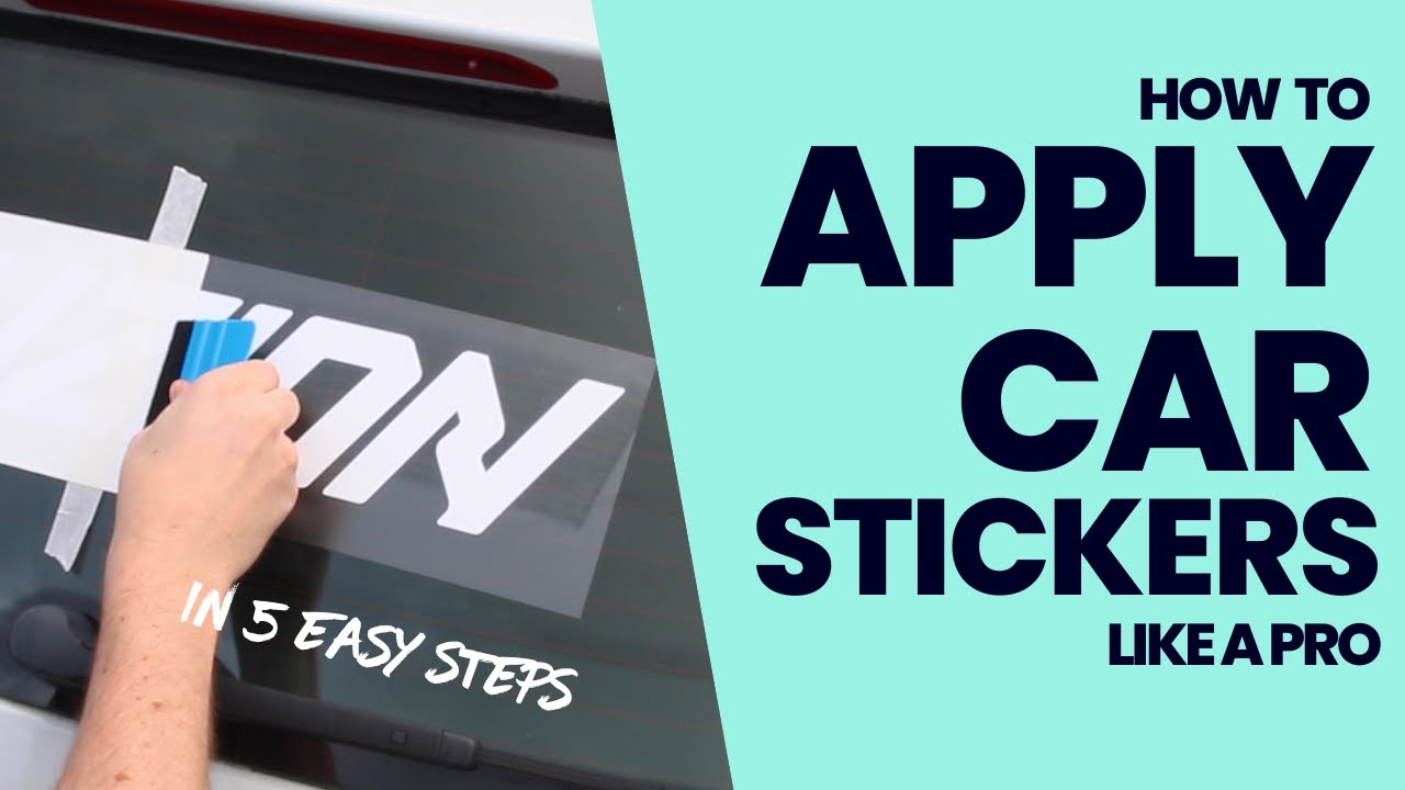 How to easily apply car stickers like a pro in 5 easy steps 