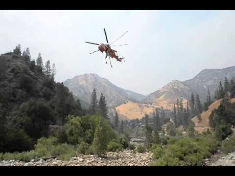 El Portal Fire burns close to El Portal in Yosemite