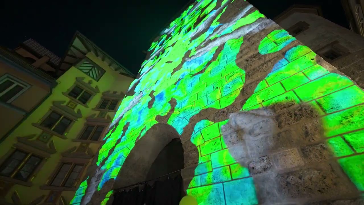 50 Jahre Forum Kunst / Videoinstallation "schwarzARTtor" von Jonas Denzel