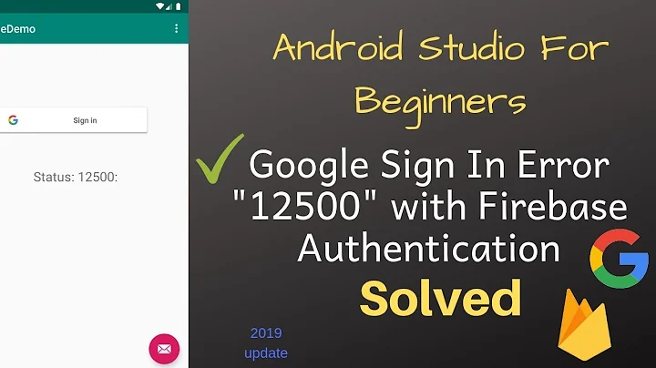 [Solved] Google Sign In Error "12500" (Firebase Authentication) | Prego Coding Classes