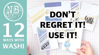 12 WOW Ways to Use WASHI Tape in Clean and Simple Card Making! Don't Regret It  Use It! [2024/80]