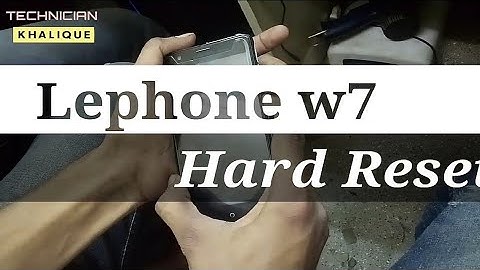 lephone w7 hard reset