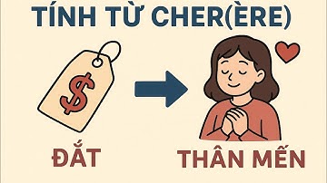 Ngữ pháp tiếng Pháp - Tính từ CHER( ère) có hai ý nghĩa: Đắt, thân mến