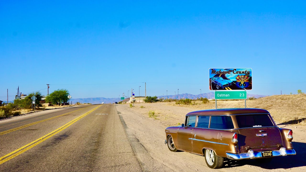 Route 66 through Oatman, AZ in The 55 YouTube